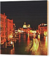 Grand Canal In Venice Wood Print