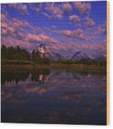 Grand Teton National Park Oxbow Bend Wood Print