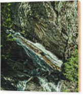 Granite Falls Of Ancient Cedars Wood Print