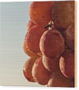 Grapes Cluster Wood Print