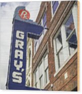 Gray's On Main Franklin Tn Wood Print