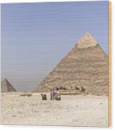 Great Pyramids Of Giza - Egypt Wood Print