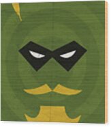 Green Arrow Wood Print