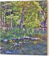 Guadalupe River, Texas Hill Country Wood Print