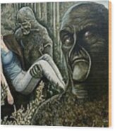 Guardian Of The Swamp Wood Print