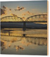 Guffey Bridge At Sunset Idaho Journey Landscape Photography By Kaylyn Franks Wood Print