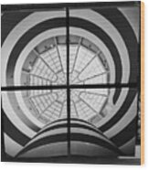 Guggenheim In Quarters B W Wood Print