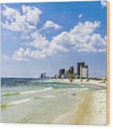 Gulf Shores Al Beach Seascape 1746a Wood Print