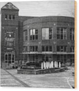 Gunter Theater At The Peace Center, Greenville South Carolina In Black And White Wood Print