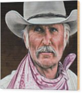 Gus Mccrae Texas Ranger Wood Print