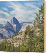 Half Dome And Olmstead Point Wood Print