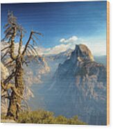 Half Dome From Glacier Point Wood Print