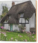 Hampshire Thatched Cottages 8 Wood Print