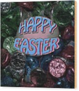 Happy Easter Wood Print