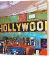 Happy Hour At The Hollywood Cafe Wood Print