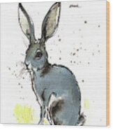 Hare 2018 05 19 Wood Print