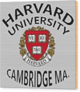 Harvard University Cambridge M A Wood Print