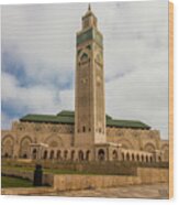 Hassan 11 Mosque, Casablanca, Morocco Wood Print