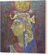 Hathor. Goddess Of Egypt Wood Print