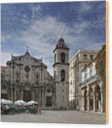 Havana Cathedral. Cuba Wood Print