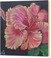 Hawaiian Hibiscus Wood Print