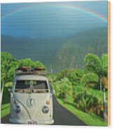 Hawaiian Kom-bow Wood Print