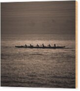 Hawaiian Outrigger Wood Print