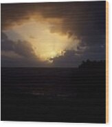 Hawaiian Sunrise Wood Print