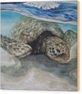 Hawaiin Turtle Wood Print