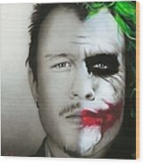 Heath Ledger / Joker Wood Print