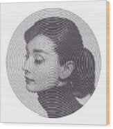 Hepburn Wood Print