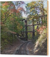 Hiawassee Loop Railroad Trestle Wood Print
