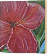 Hibiscus Wood Print