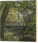 Hidden Bridge At Offas Dyke Wood Print