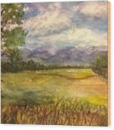 High Country Vistas Wood Print