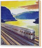 Highlands Of The Hudson - New York Central System - Retro Travel Poster - Vintage Poster Wood Print