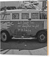 Hippie Van, San Francisco 1970's Wood Print