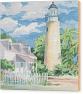 Historic Key West Lighthouse Wood Print