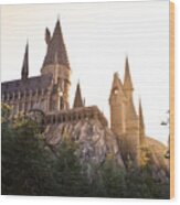 Hogwarts Dusk Wood Print