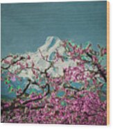Hood Blossoms Wood Print