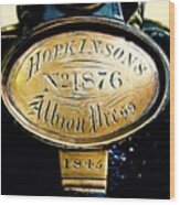 Hopkinson's Albron Press Wood Print