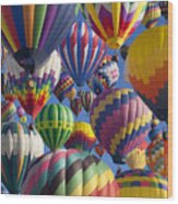 Hot Air Ballooning 3 Wood Print