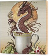 Hot Chocolate Dragon Wood Print