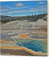 Hot Spring Wood Print