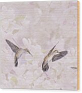 Hummingbird Flight Sequence I Wood Print