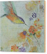 Hummingbird Wood Print