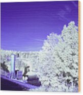 Hydroelectric Dam Infrared Wood Print