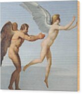 Icarus And Daedalus Wood Print