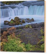 Iceland Water Scene Wood Print