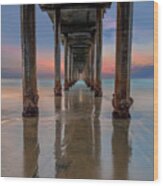 Iconic Scripps Pier Wood Print